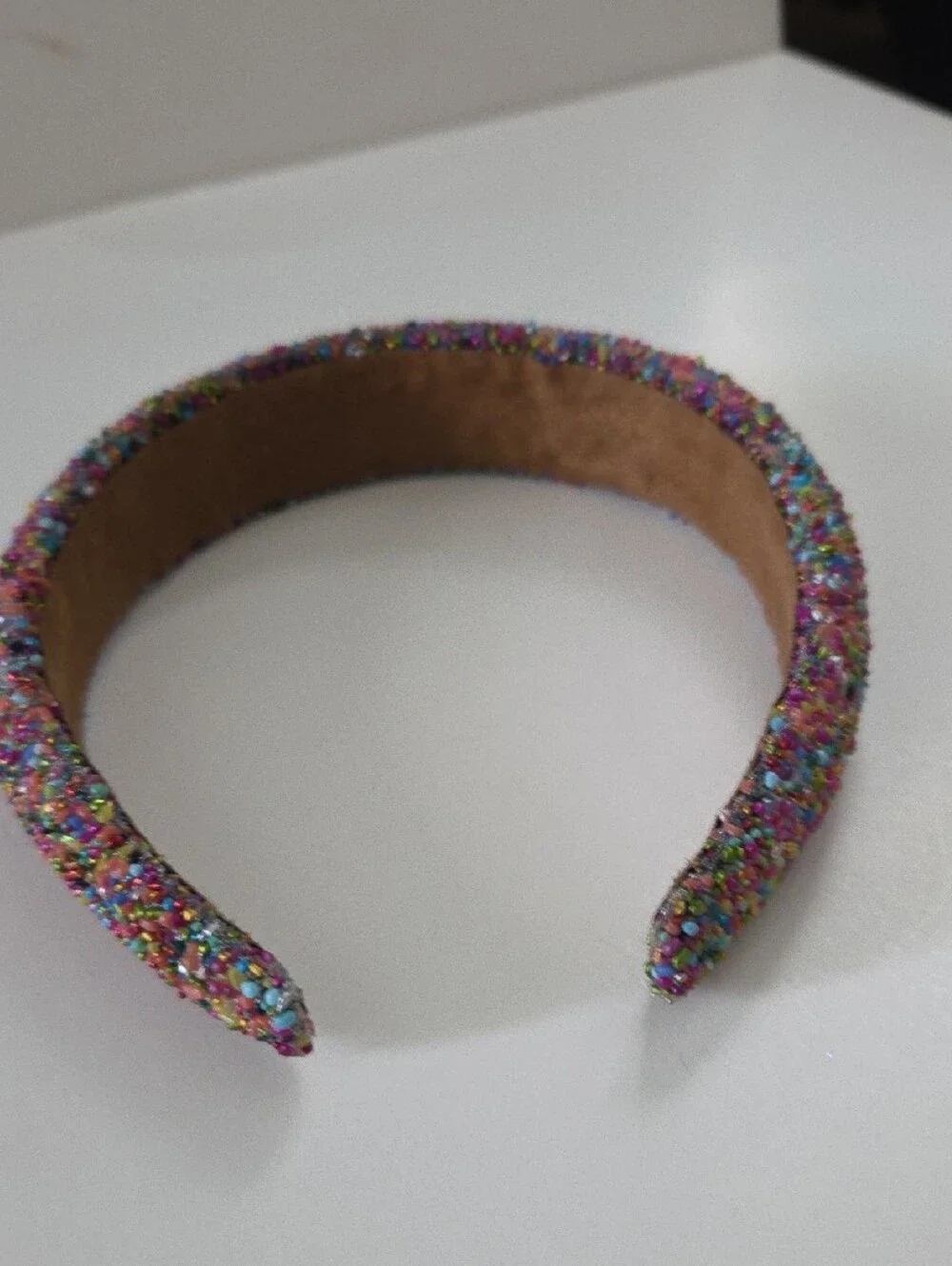 Multicolor Beaded Padded Headband